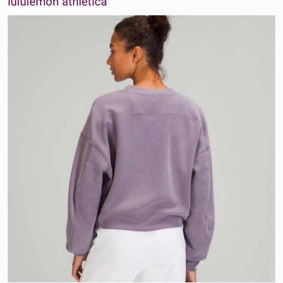 lululemon athletica Softsteme Crew Sweatshirt in Dusky Purple 8 - Picture 6 of 6
